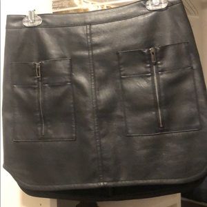 Bcbg leather skirt